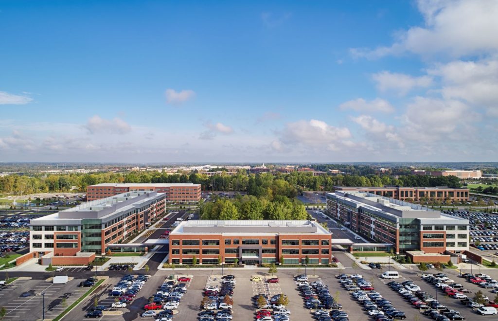 Aerial exterior of the Alliance Data Campus.