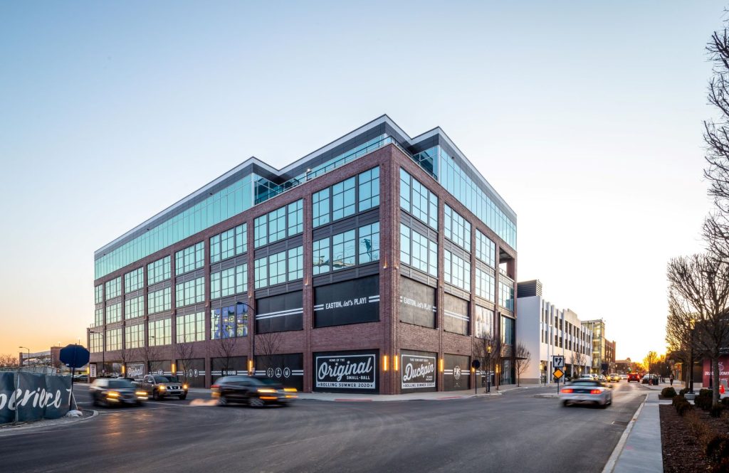 Exterior of the Easton Worth office building.