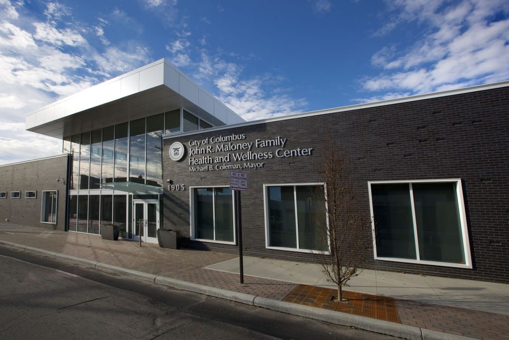 Exterior entrance to the John R. Maloney Medical Center.