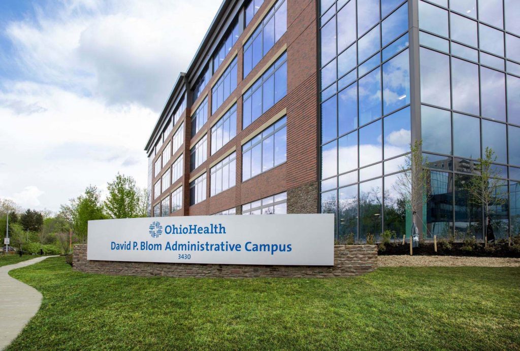 Exterior of OhioHealth's Administrative Campus.